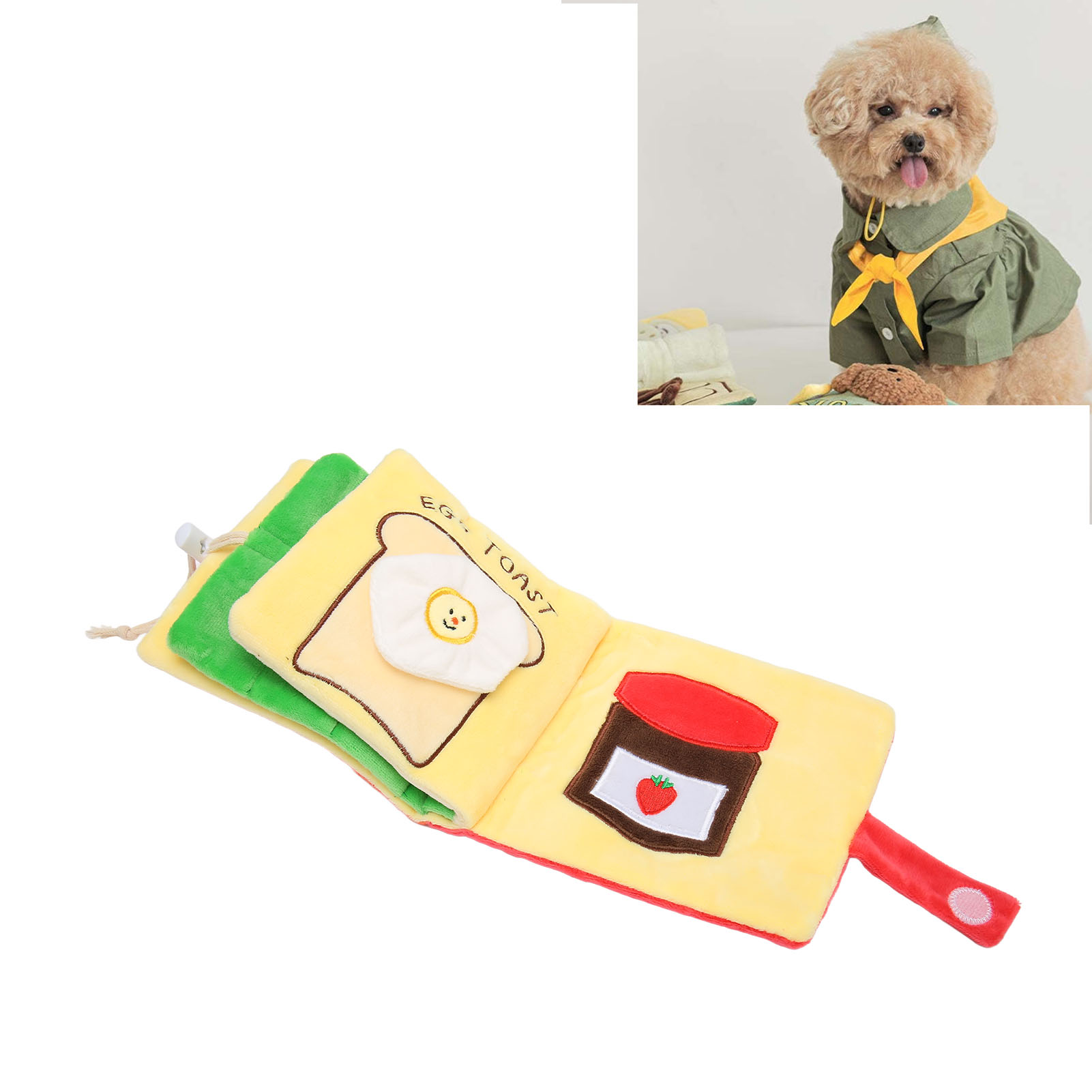 Dog Sniffing Book Slow Feeding Brain Stimulating Interactive Cute Dog Digging Toys Puppy Puzzle Toys For Pet Supplies