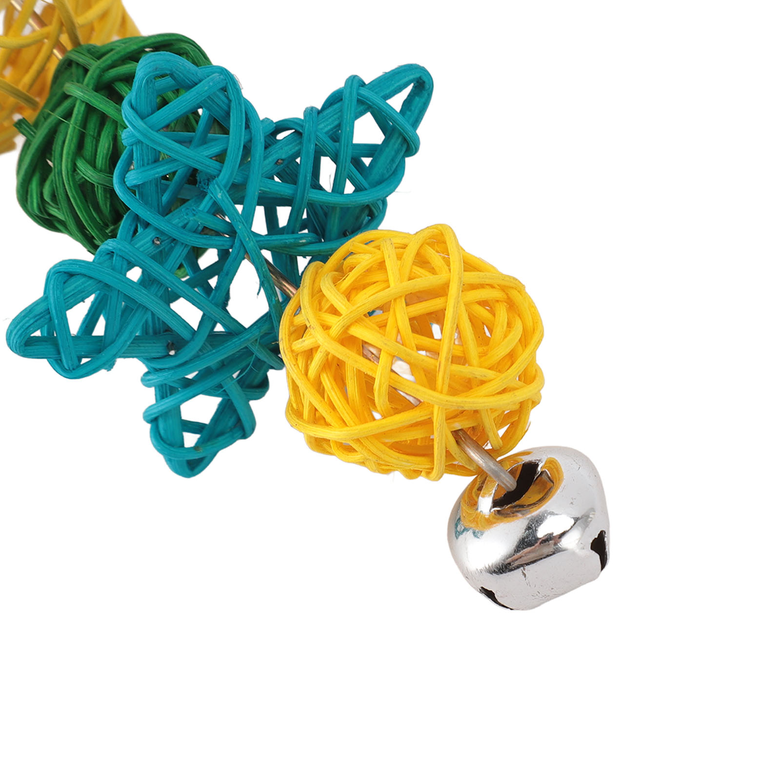 Parrot Chew Toys with Bell, Fun Interactive Bird Cage, Bite Toys, Small Parrots, Parakeets, Conures Cockatiels, Love Birds Cage