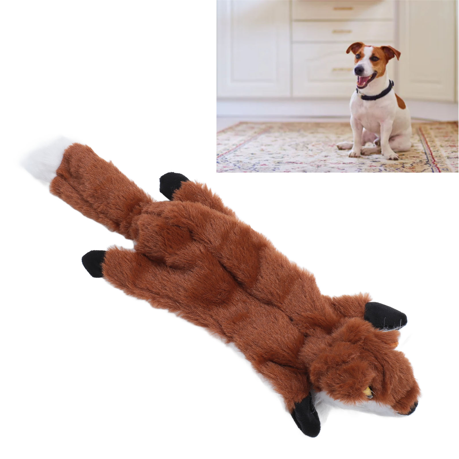 Plush Chewing Toy for Dogs and Cats, Interactive, Anxiety Reduction, Squeaky Toy, Soft, Bite Resistant, Teeth Cleaning