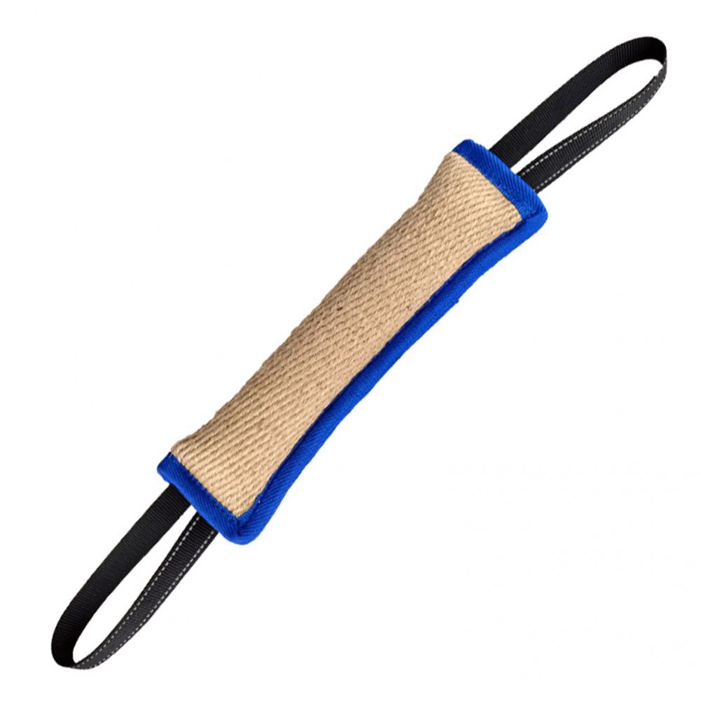 Dog Bite Stick Long-lasting Jute Bite Pillow Pull Toy Non-slip Pet Stick Bite Toy