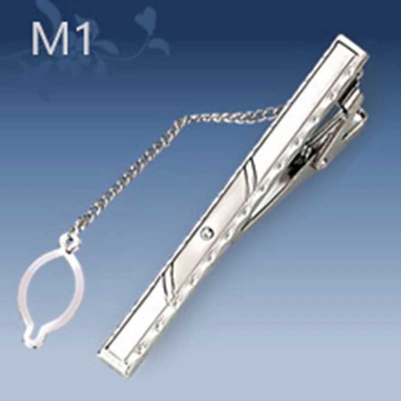 New Design Metal Tie Clip For Men Wedding Necktie Tie Clasp Clip Gentleman Ties Bar Crystal Tie Pin For Men Accessories JewelryX240914