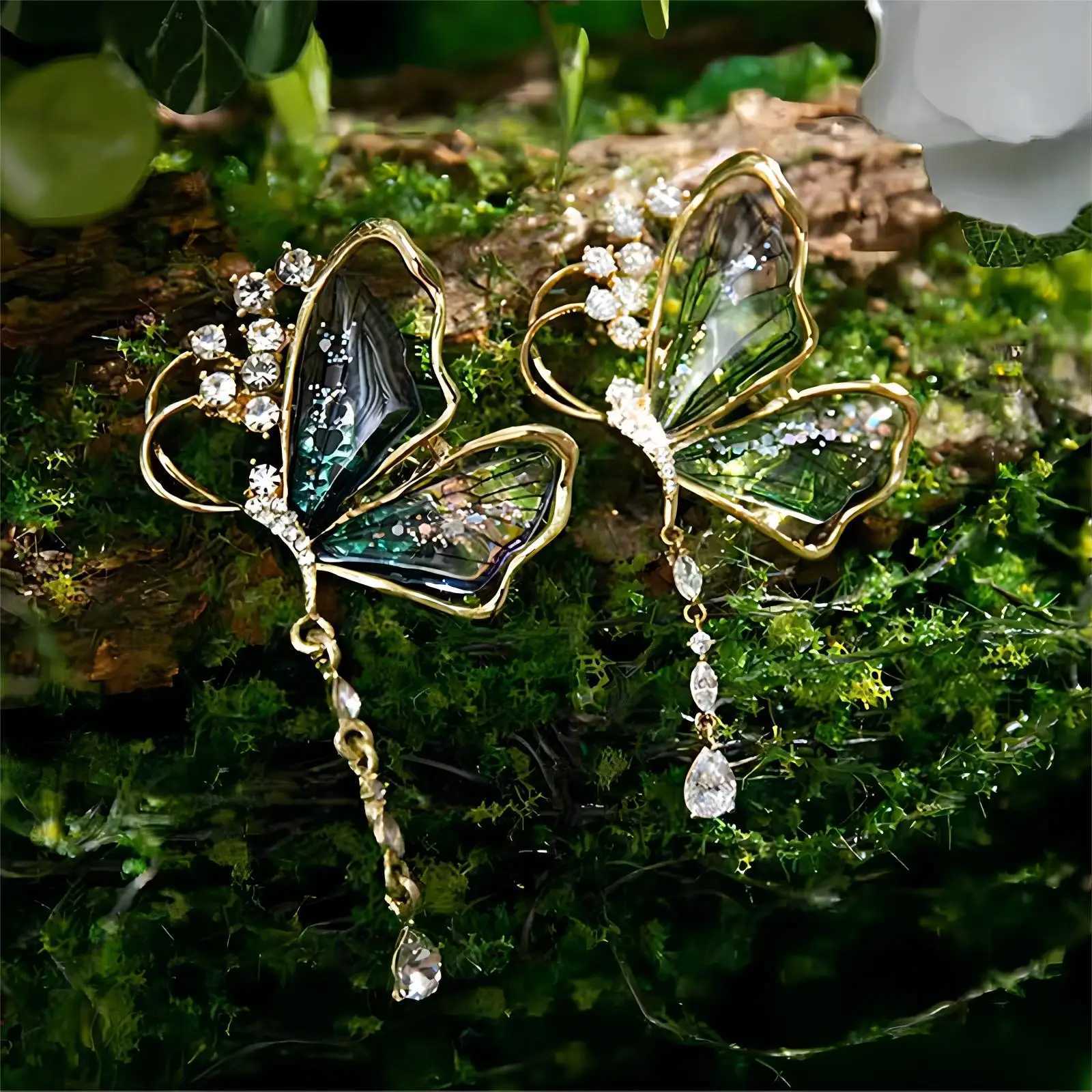 Trendy Faery Elf Butterfly Dragonfly Acrylic Brooches For Women Girls Multicolour Plastic Insect Birthday Party Daily JewelryX240914