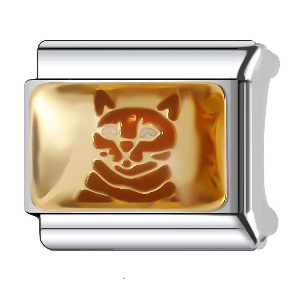 New Women's Gift Skull head Bead Italian Charms Links Bangle Beads Fit 9mm Stainless Steel Bracelet Making DIY For Women Fashion Jewelry