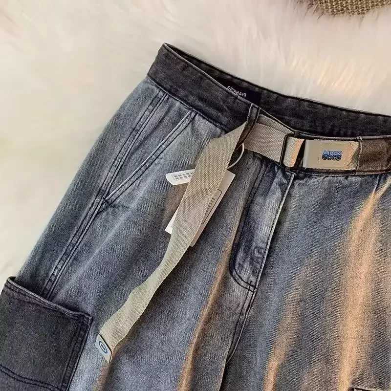 Trendy Denim Shorts For Men Summer Thin Style American Style High Street Youth Summer Quarter Length Casual ShortsX240914