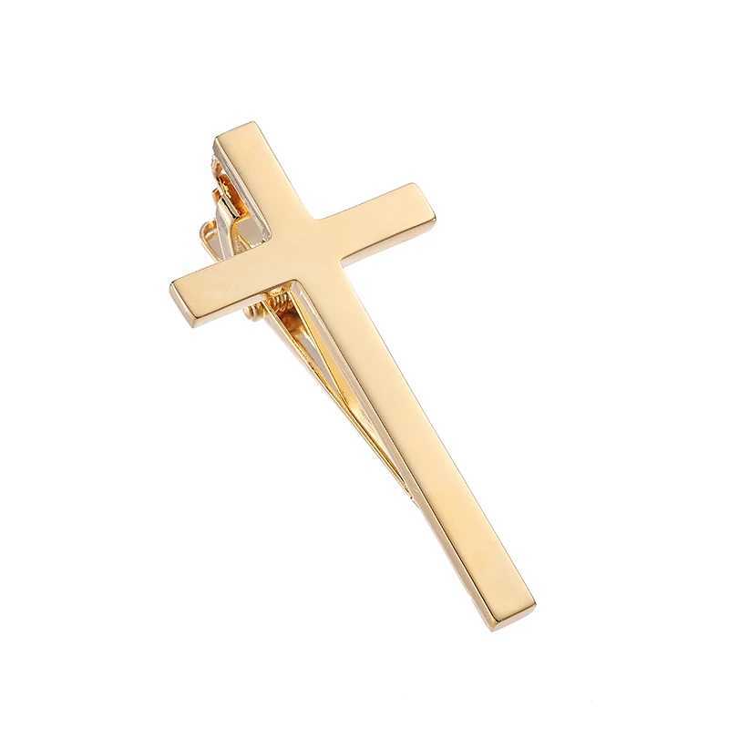 High quality Christian cross tie clip fashionable mens suit tie accessory brand clip the best choice for gift givingX240914