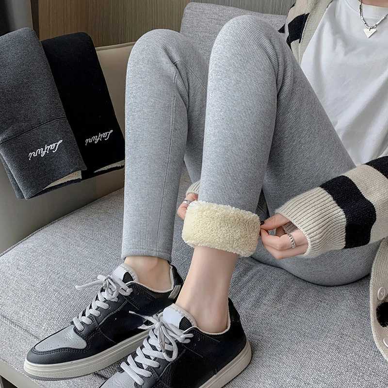 Winter Warm Velvet Hip Liftting Leggings Push Up Elastic High Waist Thermal Legging for Women Slim Tights Womens TrousersX240914