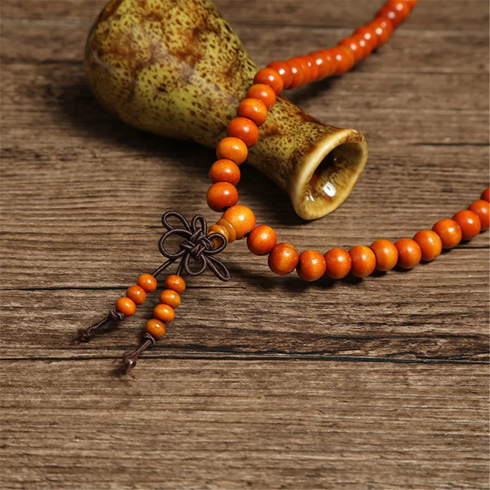 Green 6mm Natural Sandalwood Bracelets Bangles For Women Buddhist Buddha Wood Prayer Bead Mala Unisex Men Jewelry Bijoux A245 240914