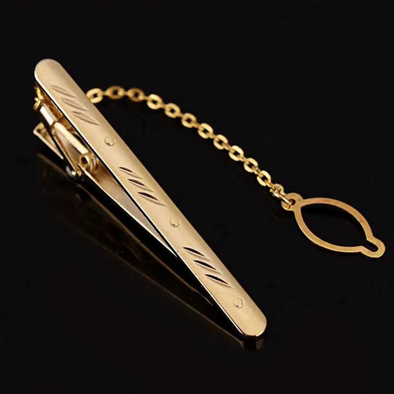 Men Metal Simple Necktie Buckle Gold Color Tie Bar Clasp Clip Clamp Pin Ties Stainless Steel For Business Clasps Fashion WeddingX240914