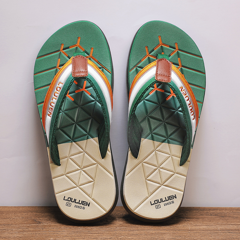 Fashion Men's Slippers Beach Outdoor Sandals Summer Men Flip Flops Comfortable Slides Casual Shoes Men Non-slip Home Slippers