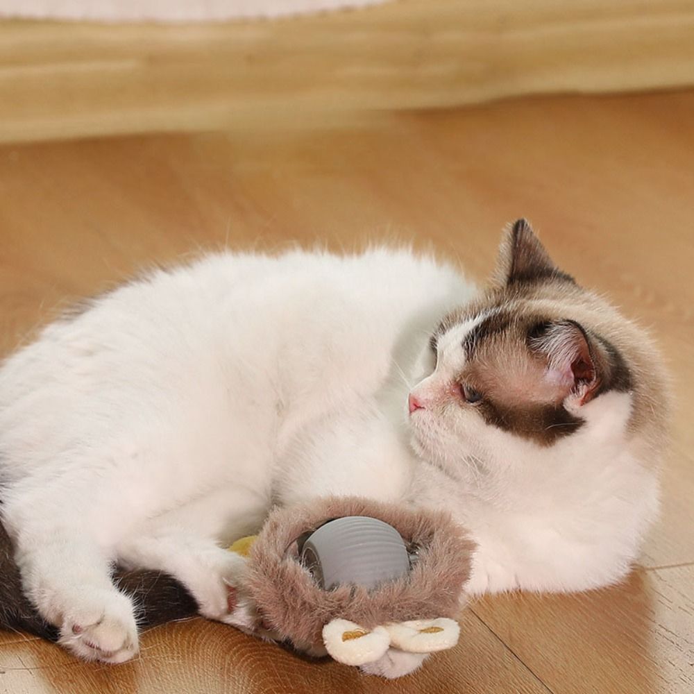 Imitate Mouse Tail Smart Cat Toys Indoor Playing Gift Electric Cat Ball Toy Interactive for Cats Automatic Rolling Ball
