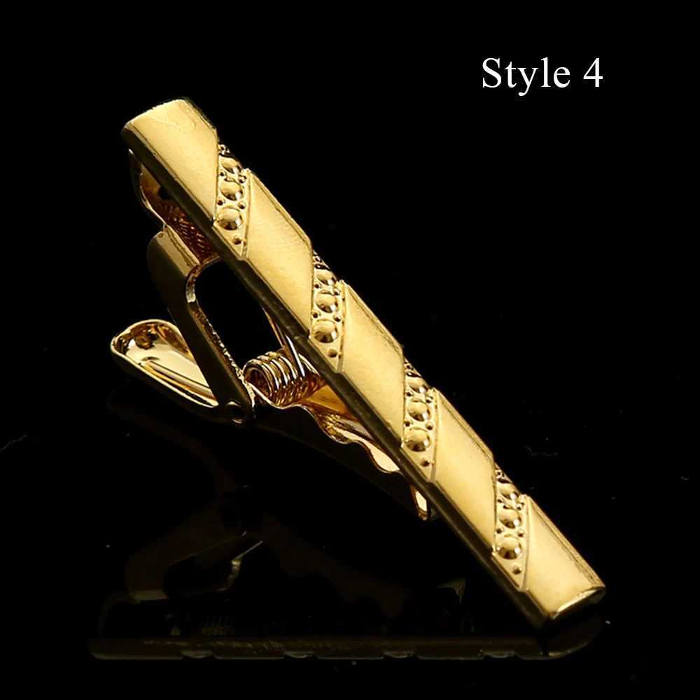 New Metal Silver Color Tie Clip For Men Wedding Necktie Tie Clasp Clip Gentleman Ties For Mens Accessories Bar Crystal Tie PinX240914