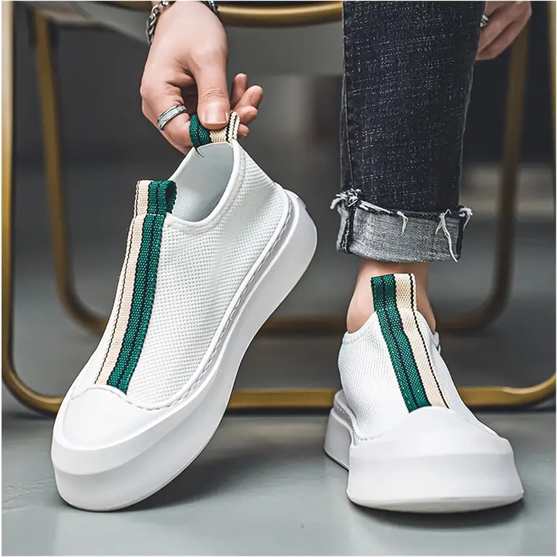 Casual Slip-on Loafers: Mixed Color Men's All-match Fashion Shoes 2024