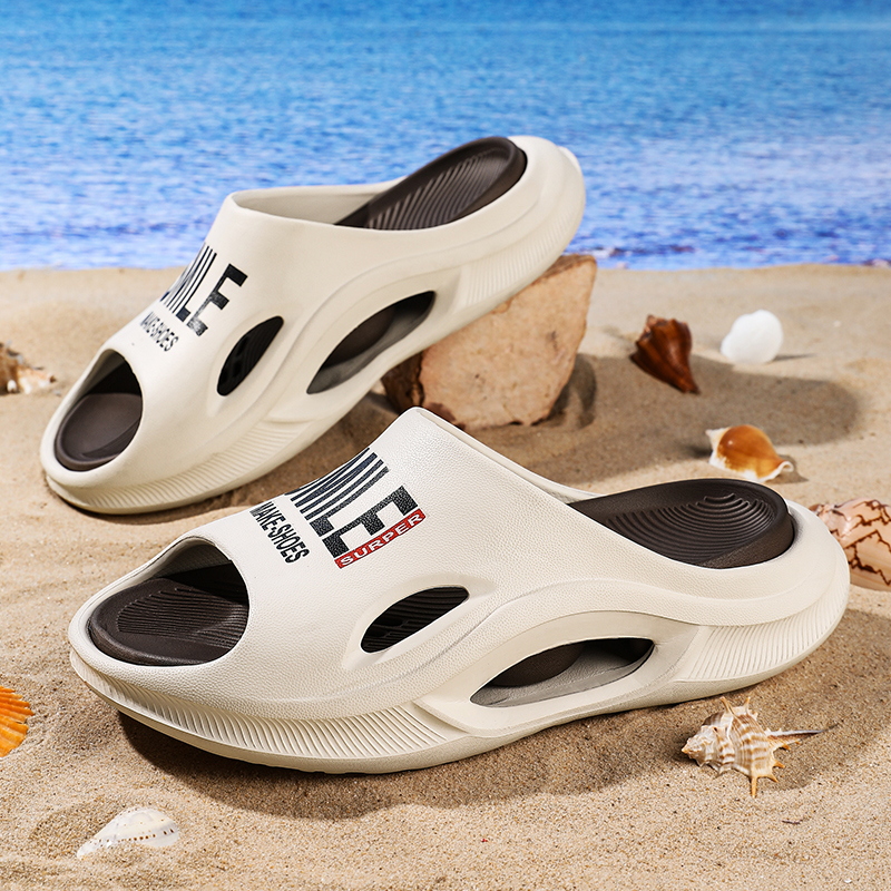 2024 Men's Slippers Indoor Outdoor Sandals Beach Comfortable Soft Slides Casual Shoes New Men Flip-flops Bathroom Home Slippers