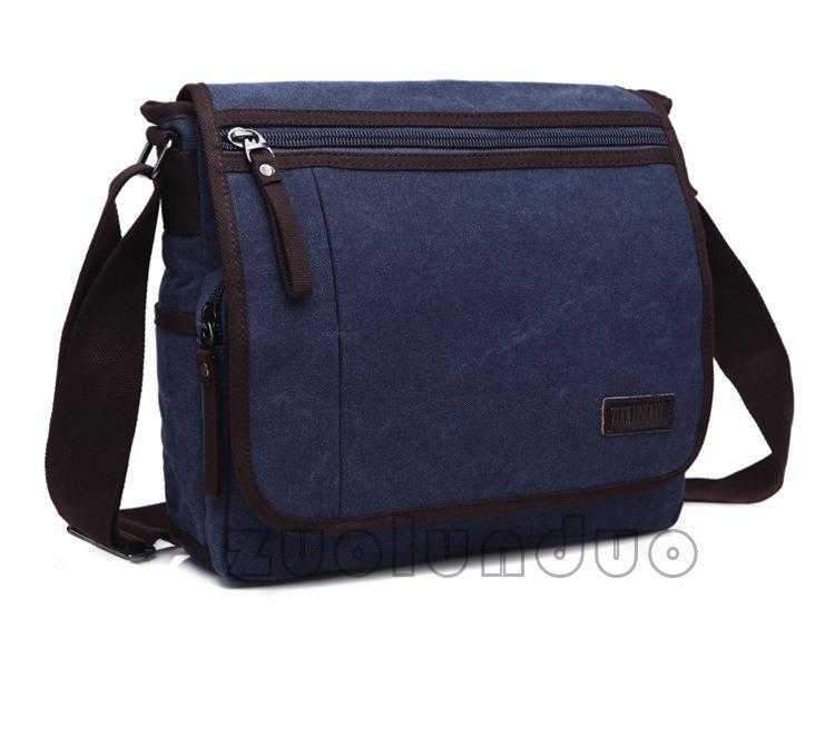 men's casual bag trend solid color men's canvas shoulder bag men's crossbody bag brand men's bag 240915