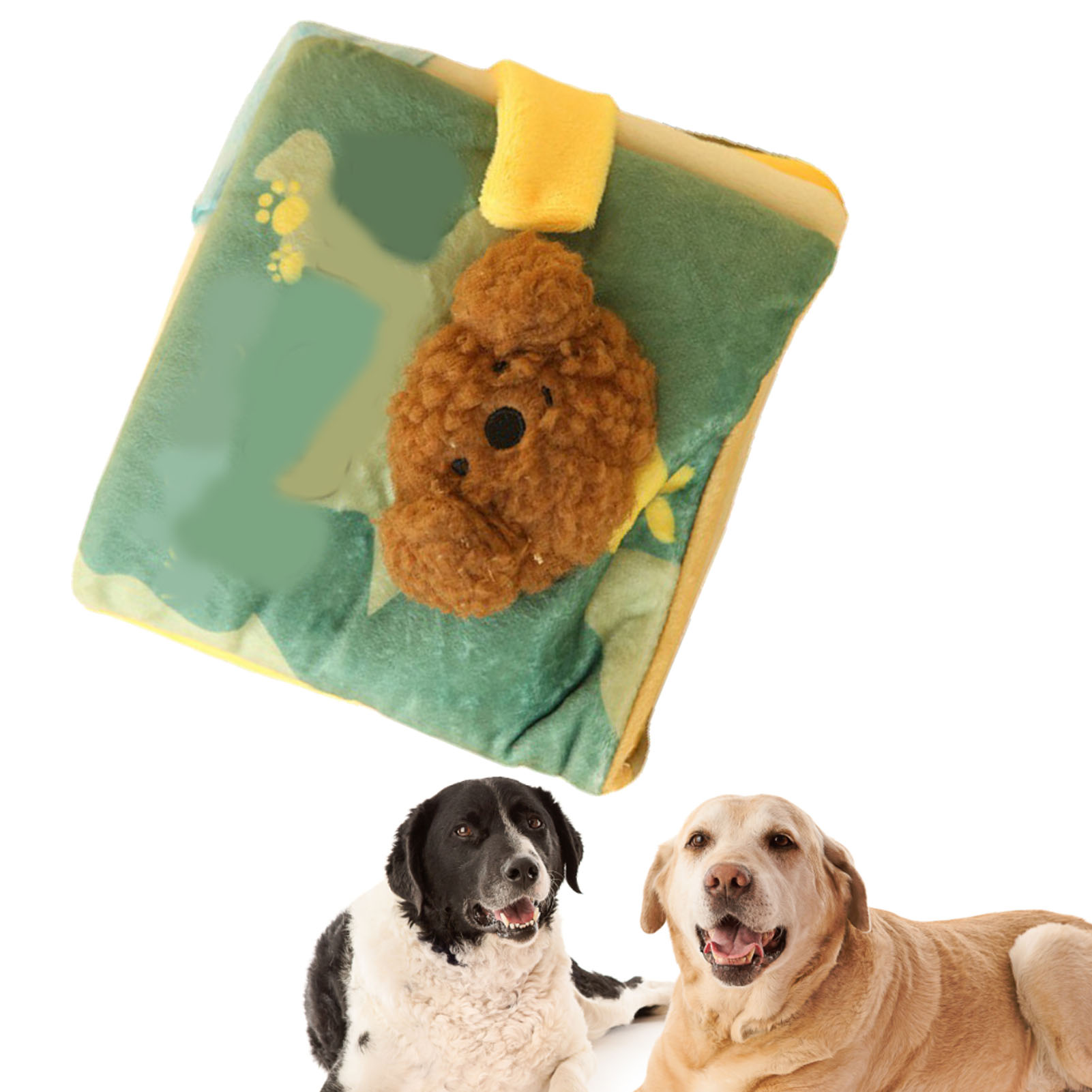 Snuffle Book For Dogs Puppy Sniff Training Hide And Seek Toy Plush Squeaky Toy
