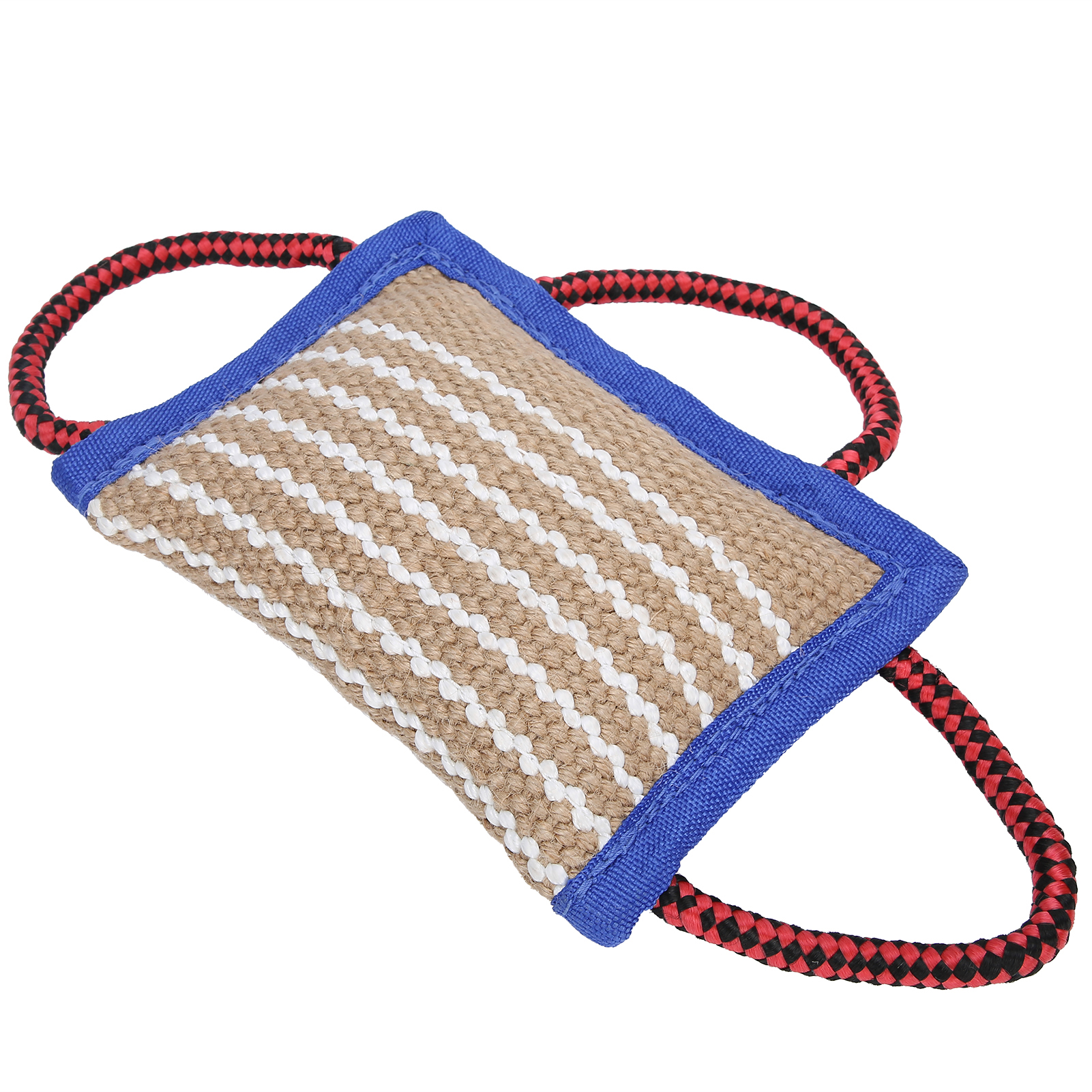 Linen Pet Teeth Cleaning Bag Chewing Biting Interactive Training Bite Toy For Dog