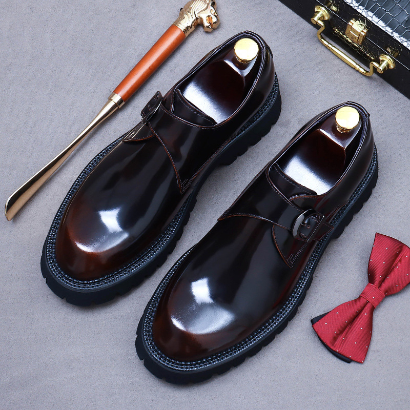 Men‘s Casual Shoes Comfortable Career Oxfords for Business Leisure Footwear High Genuine Leather Flat Pattern Classic Original