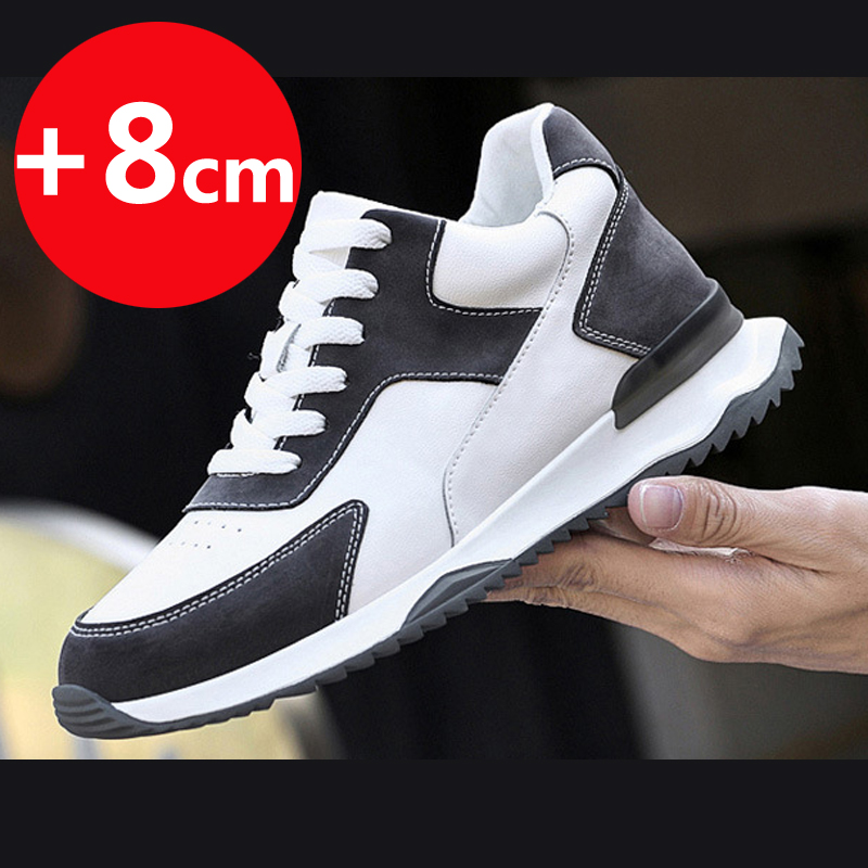 Elevator Men's Shoes Spring autumn Trend Sports Shoes Men Sneakers Increased 8CM Casual Thick-soled Shoes