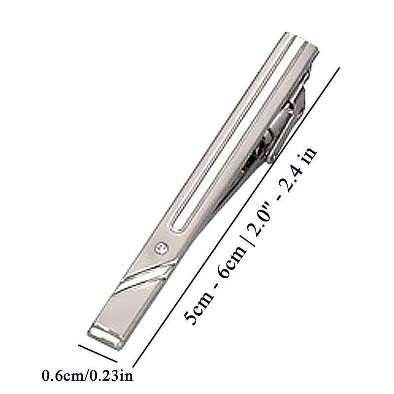 Mens Simple Suit Clip Classic Business Necktie Clips Fashion Metal Jewelry Accessories Delicate Solid Color Necktie PinX240914