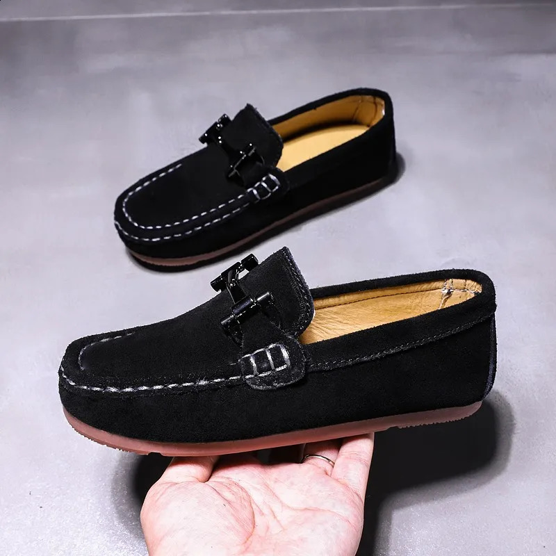 Autumn Winter Kid Casual Shoes Boy Slip-on Teenage Loafers Shoes Wearable Flats Shoes Children Boy Fashion Kids Walking Shoe 240913