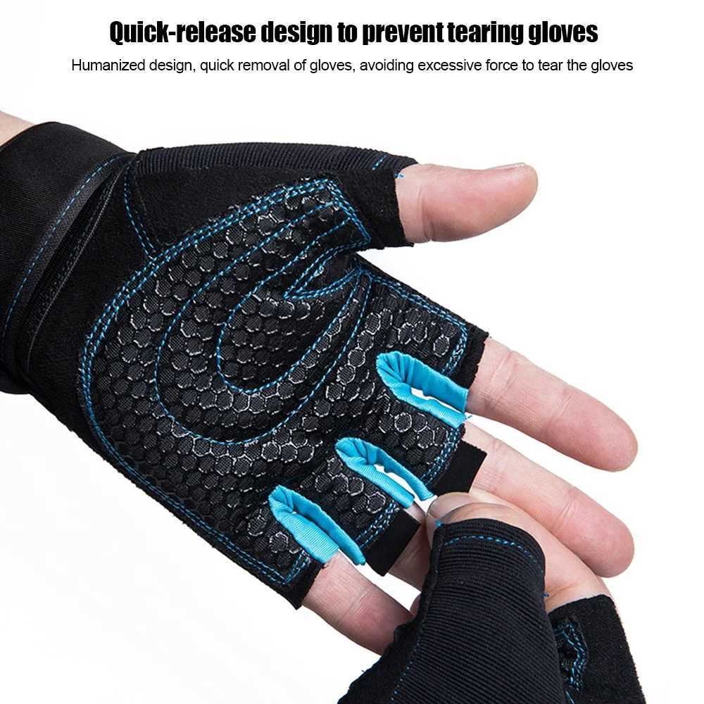Gym Gloves Fitness Weight Lifting Gloves Body Building Training Sports Exercise Cycling Sport Workout Glove for Men Women M/L/XL Y240914