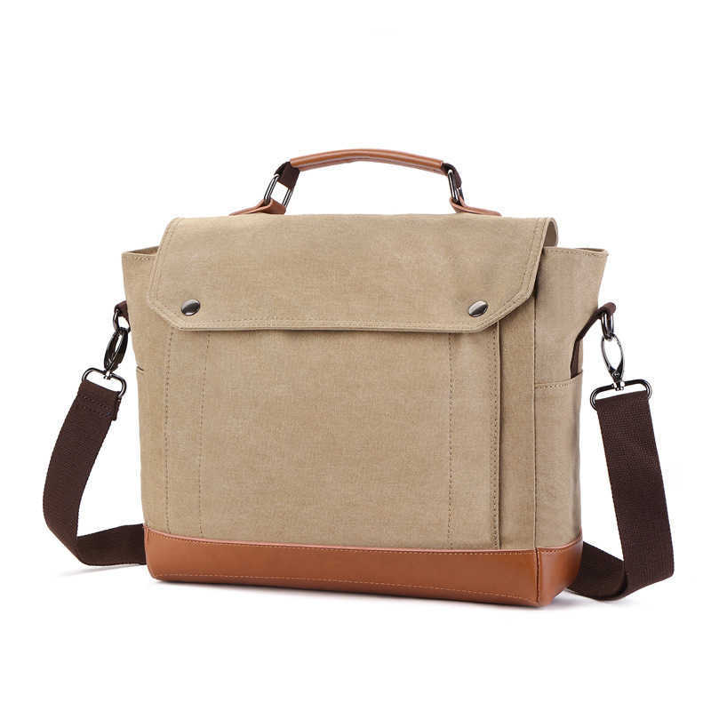 CMM canvas bag, business travel casual handbag, computer bag, men's single shoulder crossbody bag 240915