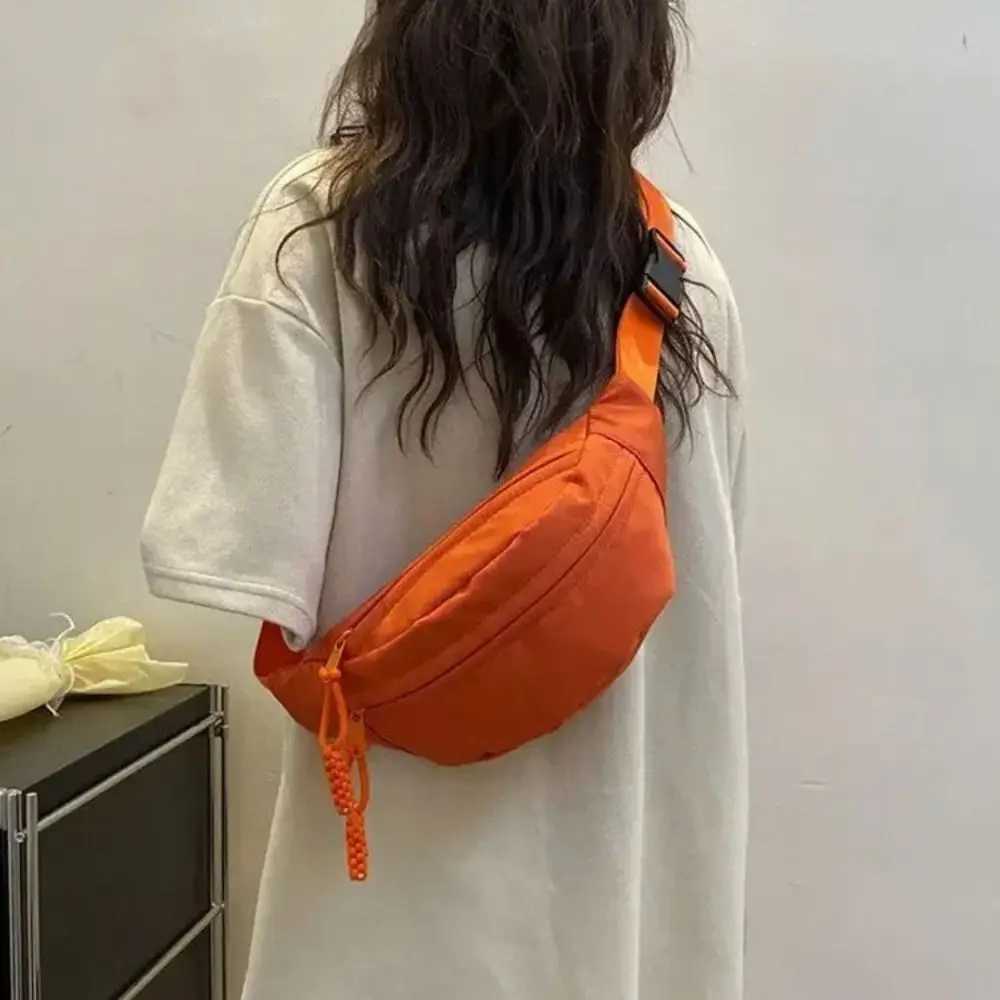 Half Moon Womens Luggage New Oxford Cloth Large Capacity Waist Bag Waterproof Multi functional Running Belt Sports Bag Z250407
