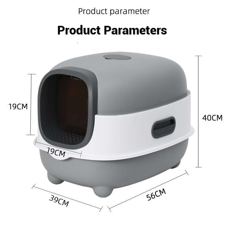 Large Sized Cat Litter Box With UV Sterilization, Fully Enclosed Cat Toilet, Automatic Deodorization, Flip Top Cat Dropper, Wholesale