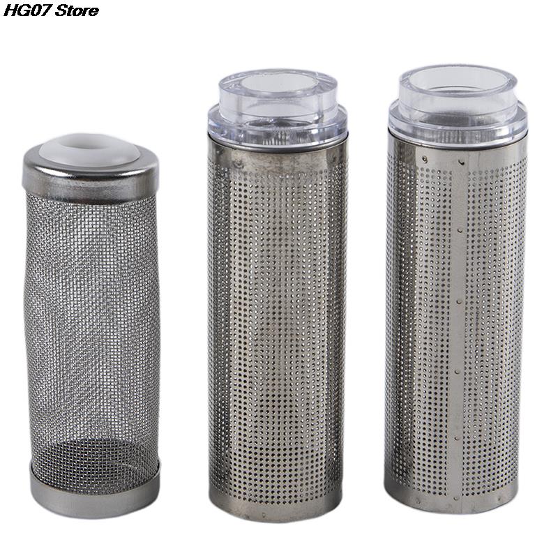12/16mm Aquarium Inflow Inlet Filter Stainless Steel Mesh Net Guard Fish Tank Filter Accesories Intake Strainer Prefilter Cover