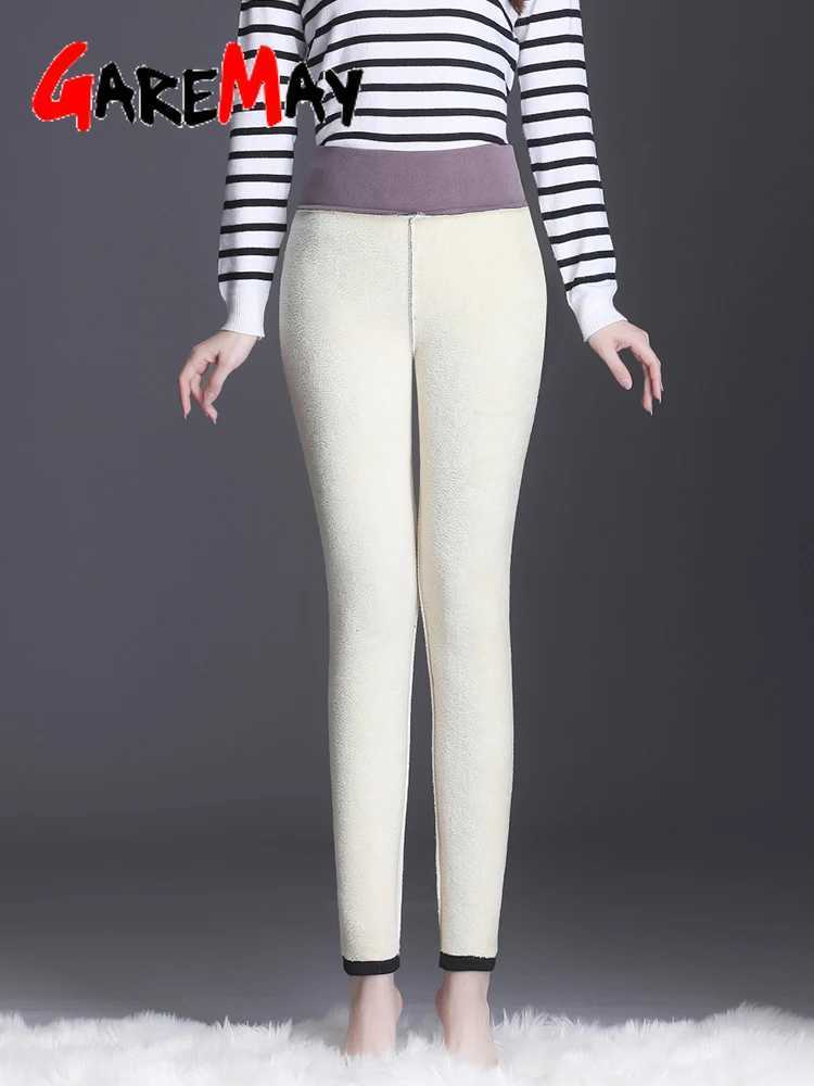 Cashmere Leggings High-Waisted Tights Womens Leggings Warm Velvet 2024 Slimming Warm Leggings for Women 5XlX240914