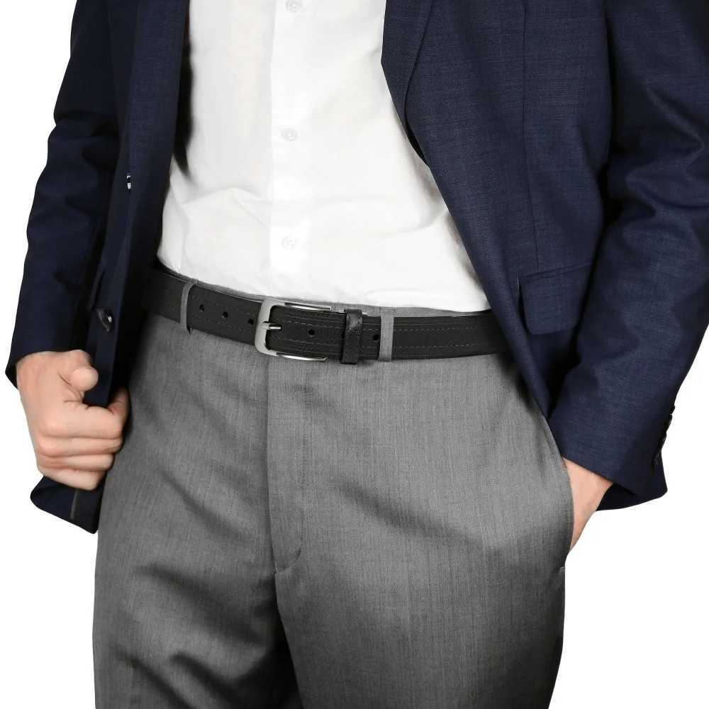 Mens Leather Fashion Classic Belt Metal Pin Buckle Casual Cowhide Mens Vintage Jeans Belts Gifts Belt for WomenX240914