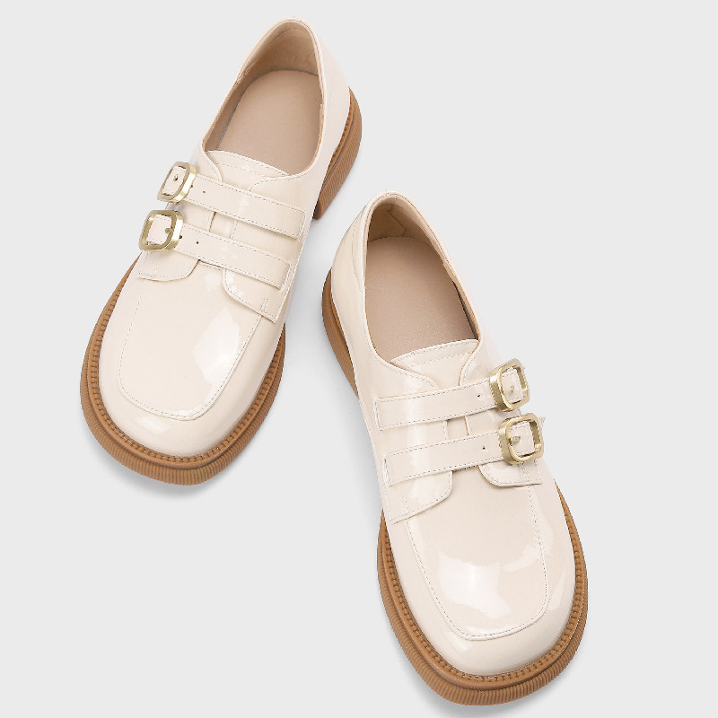 Woman Classic Black Beige New Low Heels Casual Comfortable Oxfords Shoes For Women Loafers Brand Footwear 2023 Spring 1c0e
