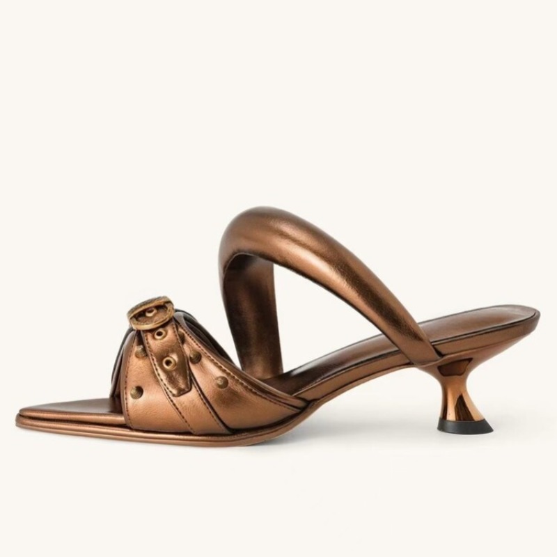Cat Brand Heel Pointed Fashion Show Outdoors High-heel Slippers Summer Women Sexy Gathering Party Commuting Sandals Size 34-43 9e29 67e