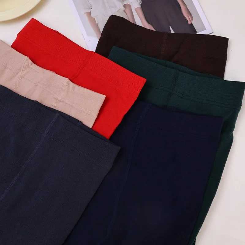 High Waist Leggings Women Velvet Slimming Warm Pantyhose Girls High Elasticity Plush Lining Thermal Pants Outdoor Thick TightsX240914