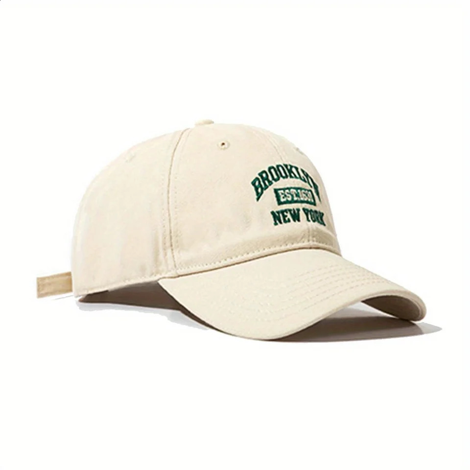 Fashion Men Women BROOKLYN Baseball Cotton Adjustable Hat Embroidery Womens Cap Hip Hop Outdoor Casual Sun Hats 240906