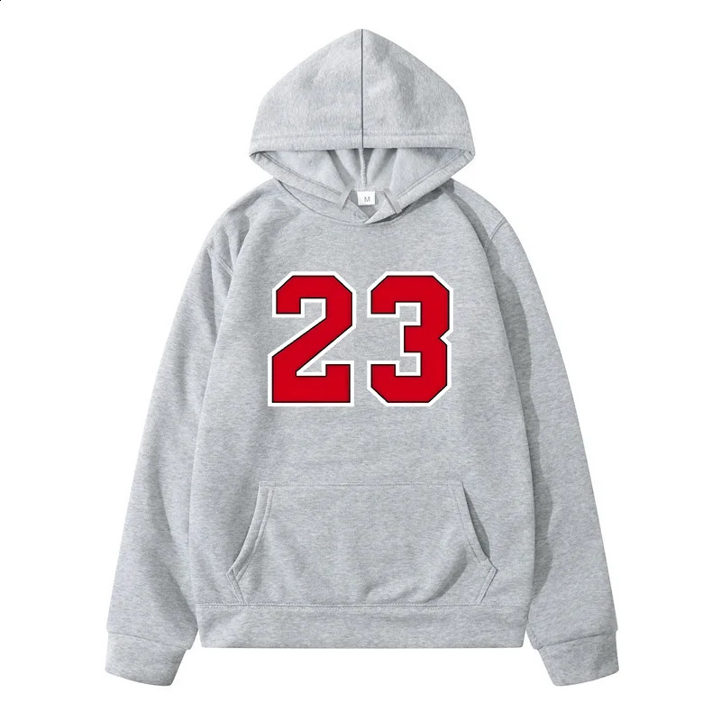 Women Casual Number 23 Print Loose Hoodies Spring Long Sleeve Hooded Sweatshirt Harajuku Simple Tops Lazy Pullover Streetwear 240910
