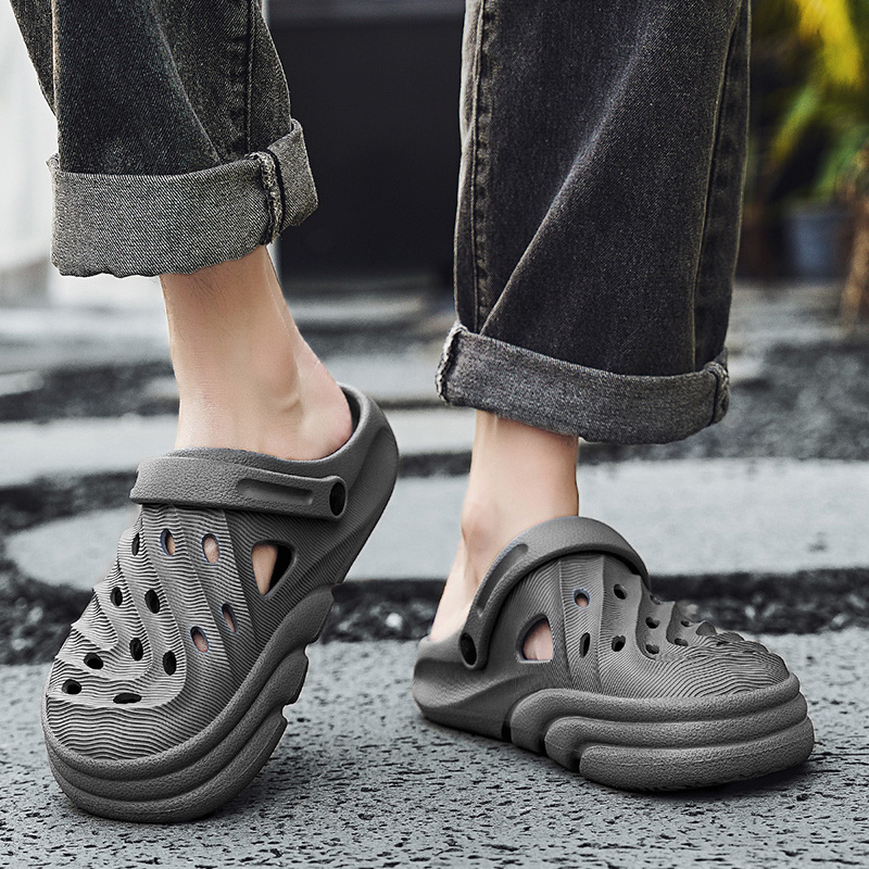 Men Sandals Slippers Outdoor Beach Comfortable Soft Sole Clogs Fashion Men Casual Shoes Garden Shoes Men Outdoor Sandals Slipper