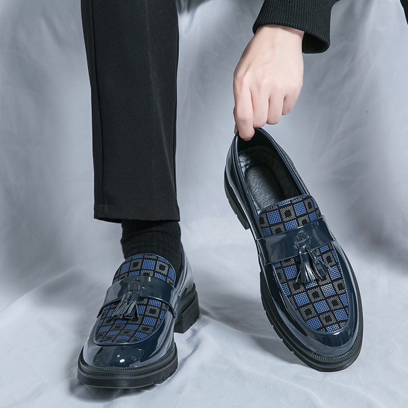 Men Leather Casual Black Tassel Loafers Handmade Soft Leisure Shoes Breathable Slip-On Comfortable for Drive Footwear Moccasins b584 2ef3