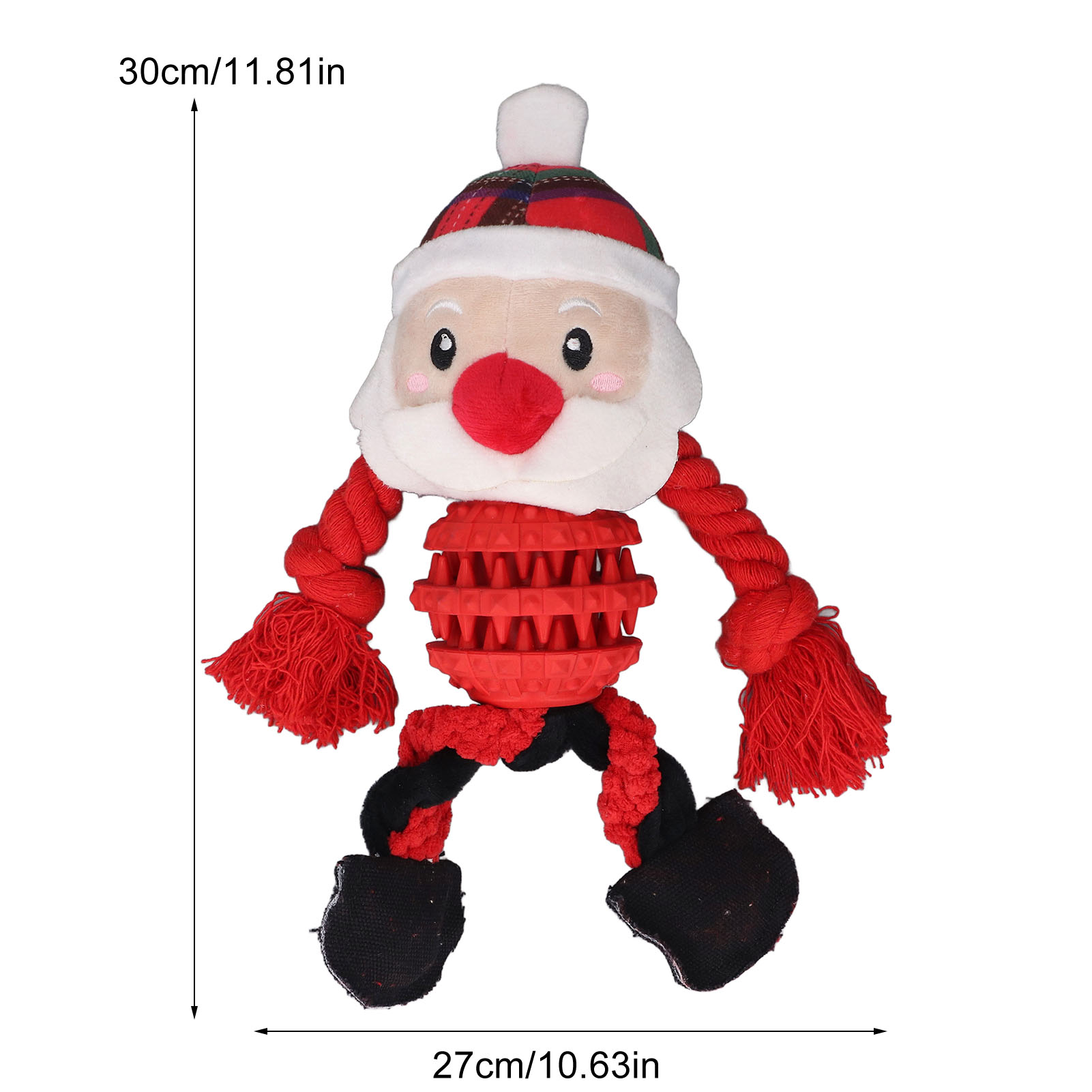 Dog Christmas Toys Funny Interactive Educational Holiday Theme Cute Dog Chew Bite Squeaky Toys For Pets