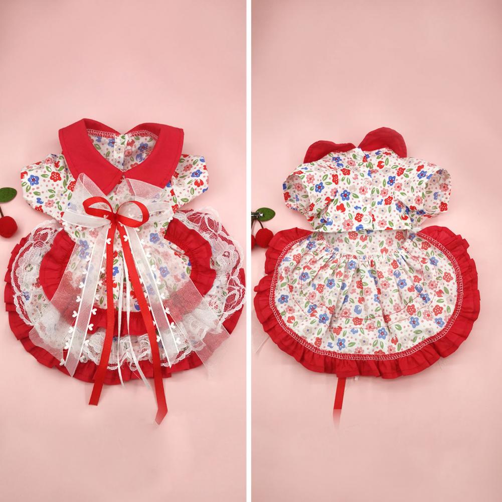 Beautiful Pet Lolita Dress Easy-wearing Comfortable Cotton Dog Skirt Decorative