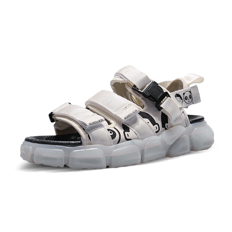 Outdoor Men Sandals Summer Leisure Beach Shoes Platform Sandal 2022 New Lightweight Male Ankle Strap Sandalias Flat Cartoon Shoe