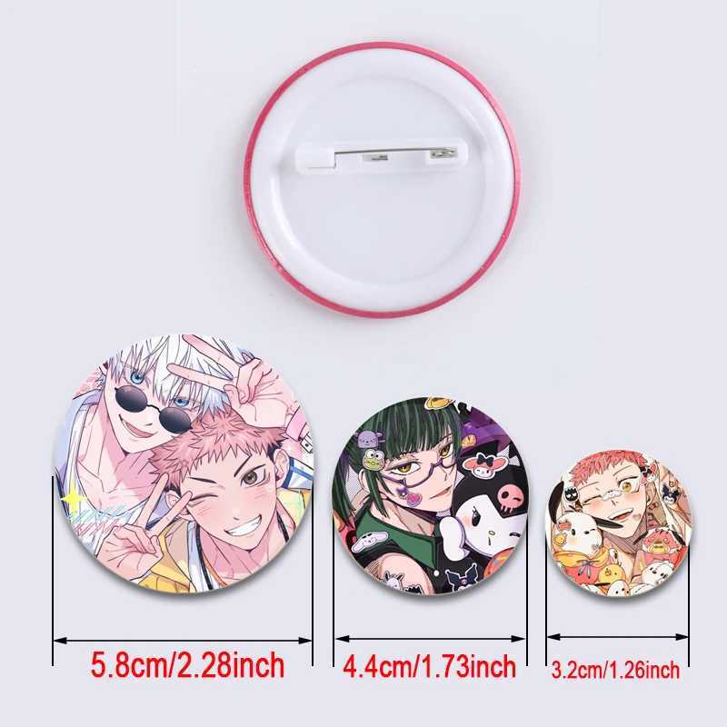 Satoru GojoItadori Yuji.Kugisaki NobaraFushiguro Megumi Badge Anime Cartoon Brooches Cute Enamel Pins for Backpack Clothes HatX240914