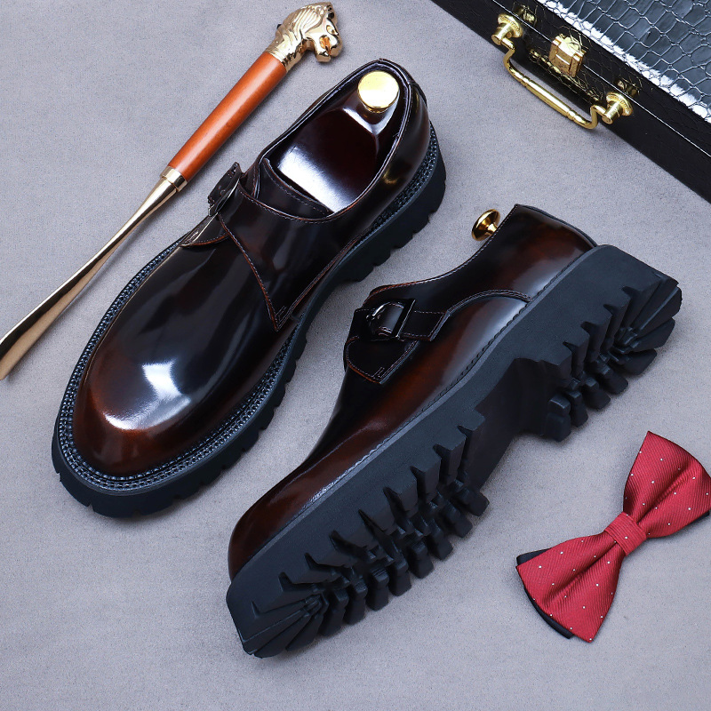 Men‘s Casual Shoes Comfortable Career Oxfords for Business Leisure Footwear High Genuine Leather Flat Pattern Classic Original