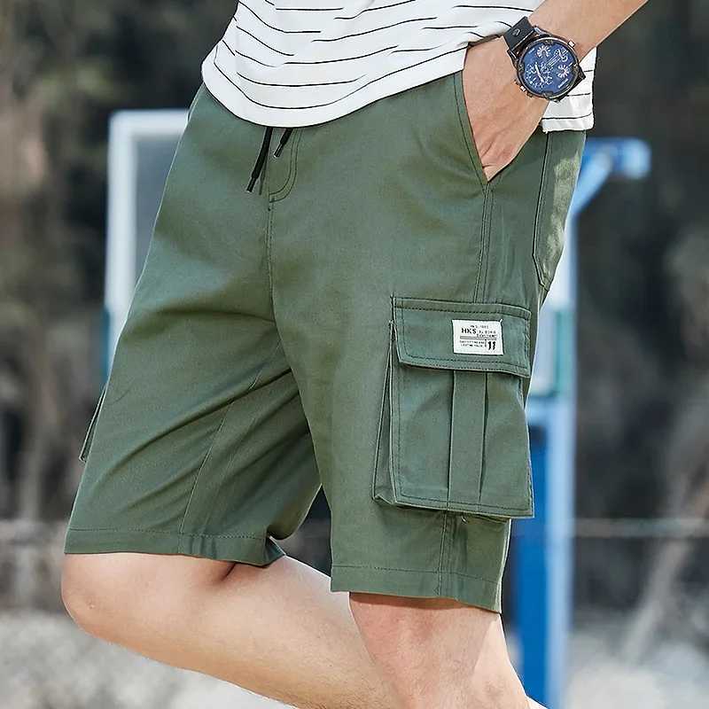Plus Size Shorts 8XL Summer Cargo Shorts For Men 2024 Fashion Clothing Drawstring Casual Shorts With Multi Pockets Y240914