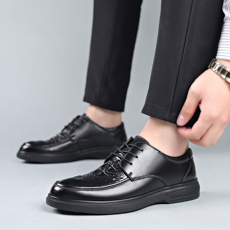 Black 2023 Handmade Genuine Leather Dress Fashion Party And Wedding Loafers Casual Men Driving Shoes 70ed