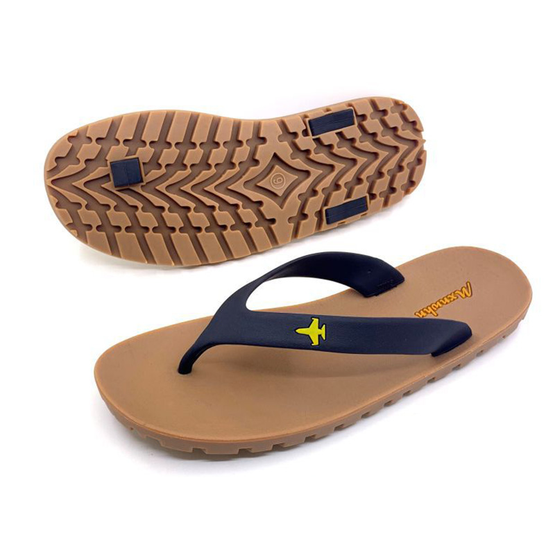 New Vietnamese Flip-Flops Men's Solid Tire Sole Clip Feet Casual Sandals Elastic Comfortable Wear-resistant Slippers for Men