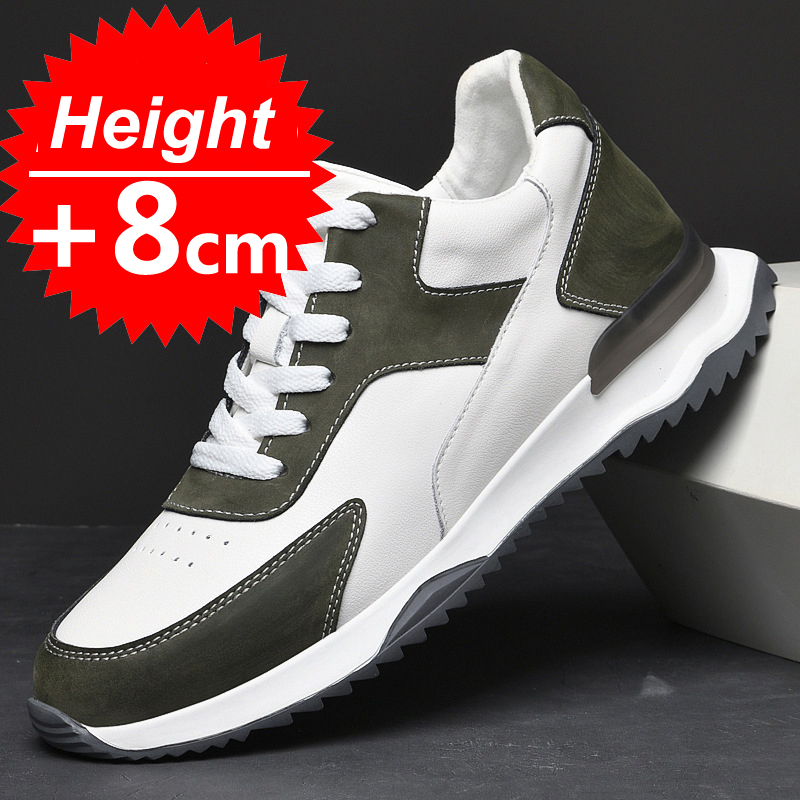 Elevator Men's Shoes Spring autumn Trend Sports Shoes Men Sneakers Increased 8CM Casual Thick-soled Shoes