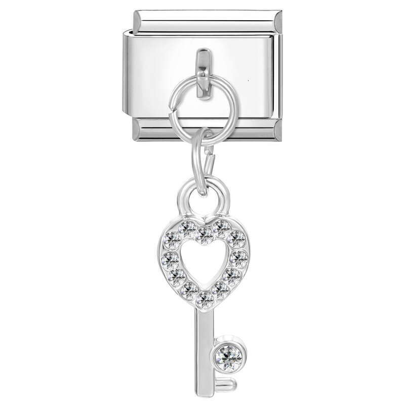 New Women's Gift eye heart Pendant Italian Charms Links Bangle Beads Fit 9mm Stainless Steel Bracelet Making DIY For Women Fashion Jewelry