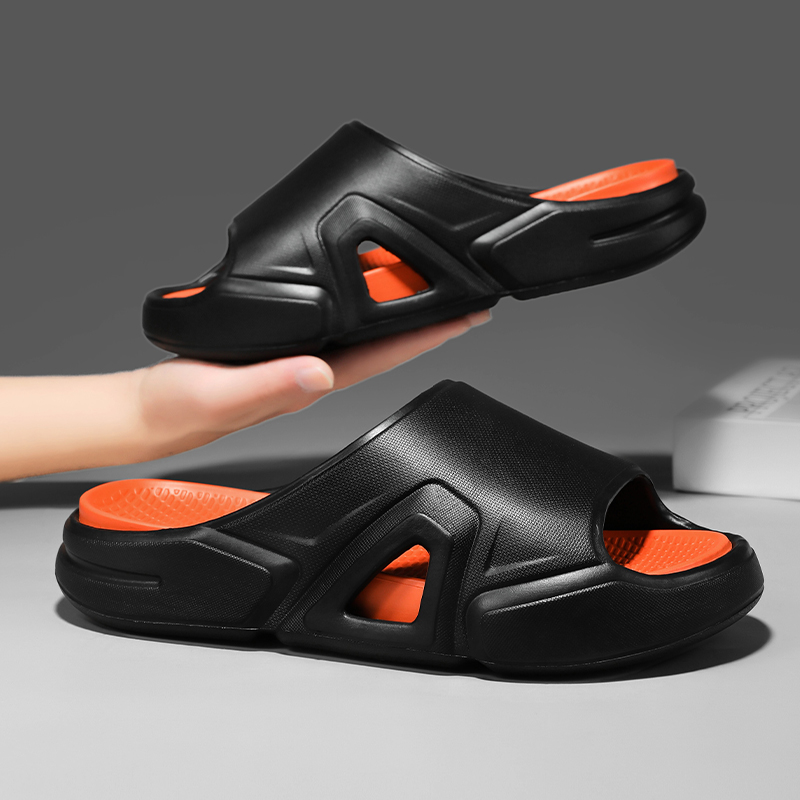 Brand Men Slippers Indoor Outdoor Sandals Beach Thick Sole Slides Trendy Mens Casual Shoes Flip-flops Home Slippers Sandals New