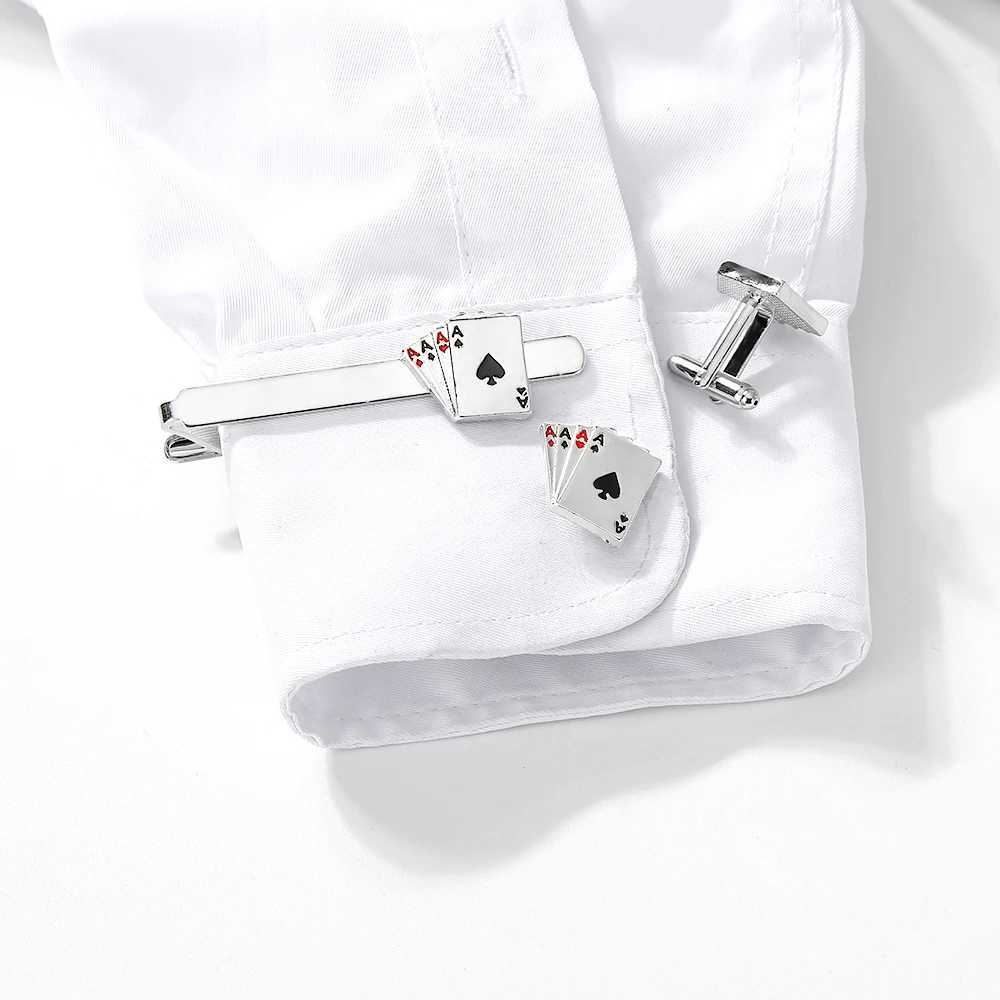 Personality AAAA Cufflinks Tie Clip Set For Men Shirt Suit Tuxedo Blouse Jewelry AccESSoriesX240914
